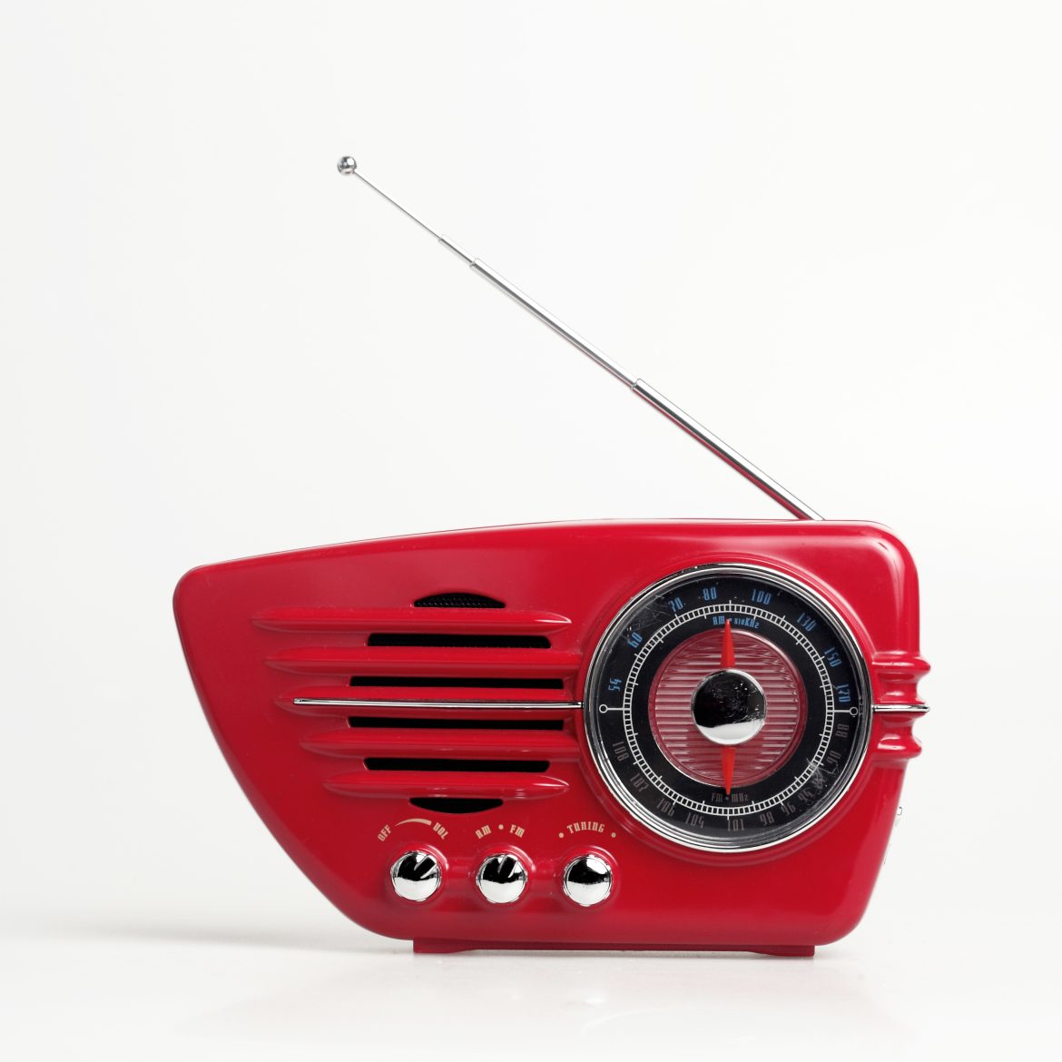 Rode vintage radio