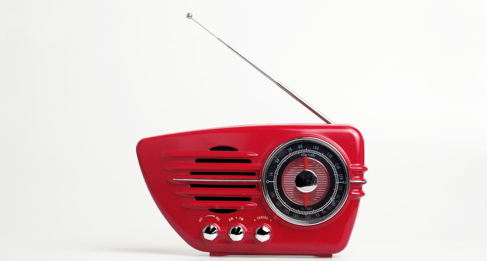 Rode vintage radio