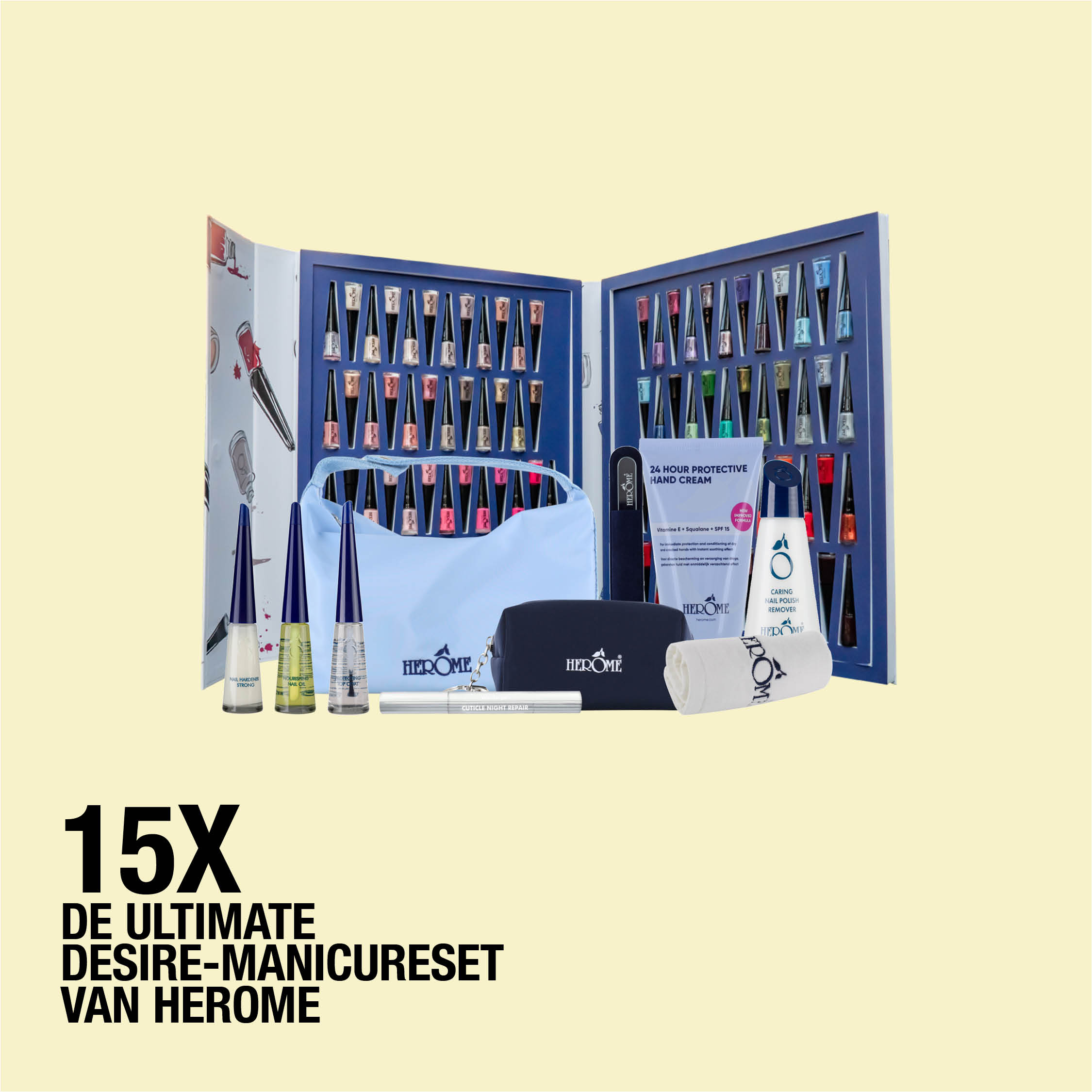 Never-ending nailparty: win 15 x deze super-de-luxe manicureset van Herome t.w.v. 450 euro