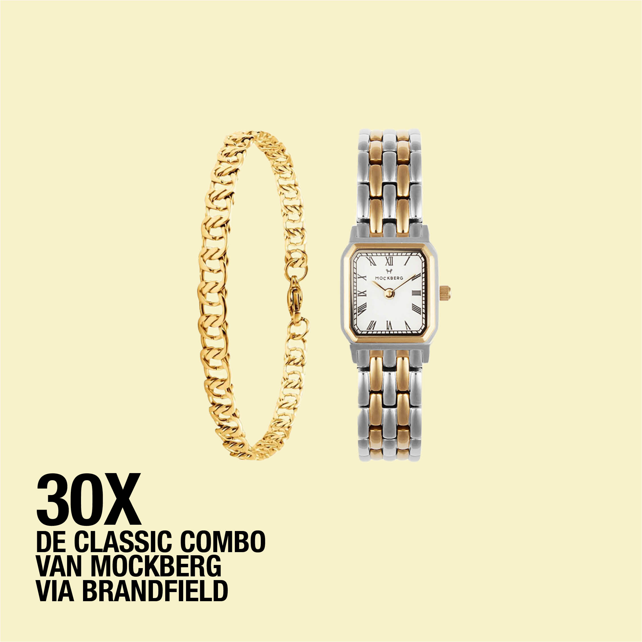 Very classy: win 30 x dit horloge mét armband van Mockberg via Brandfield t.w.v. 223 euro