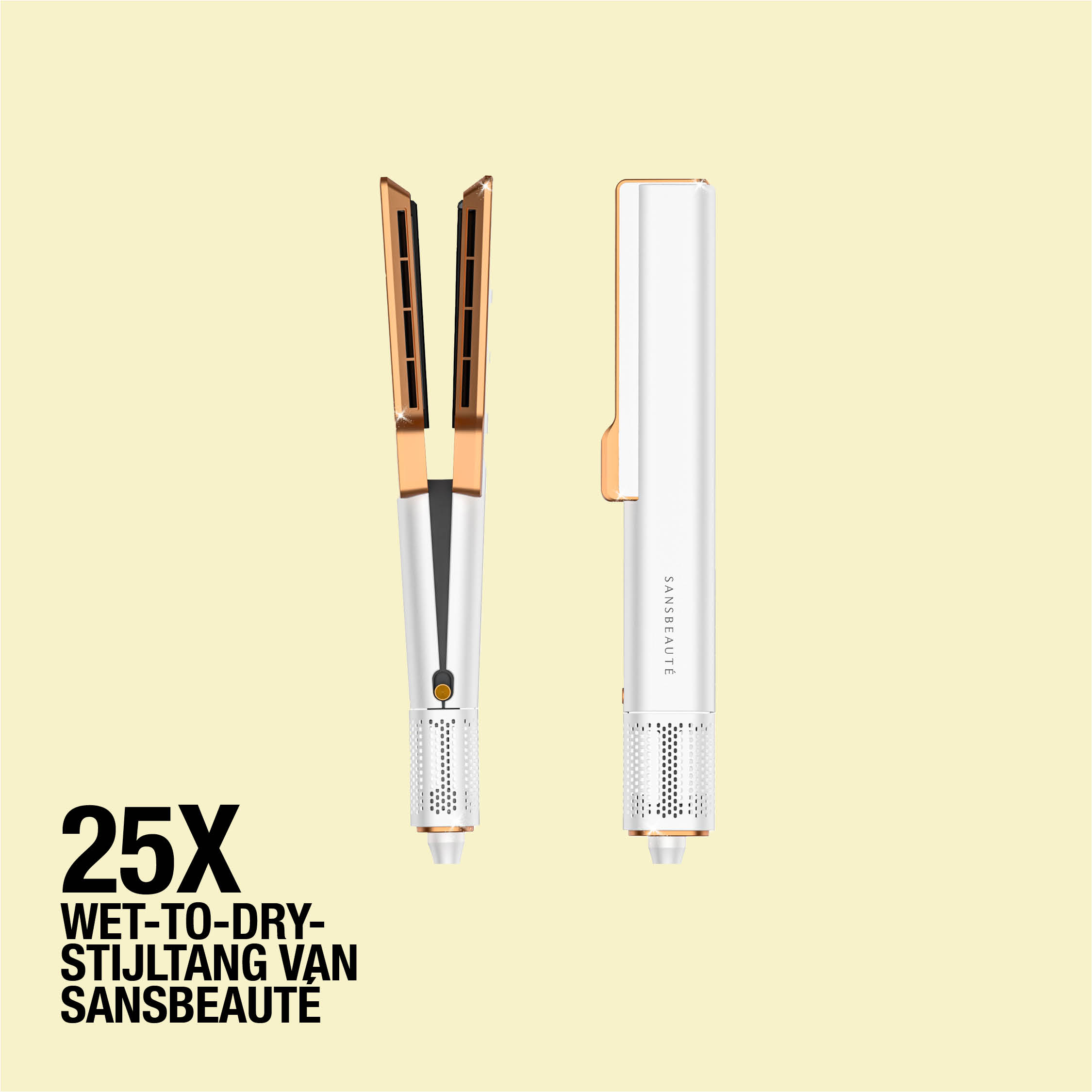 Gelijktijdig je haar drogen en stijlen? Dat kan: win 25 x een wet-to-dry stijltang van Sansbeauté