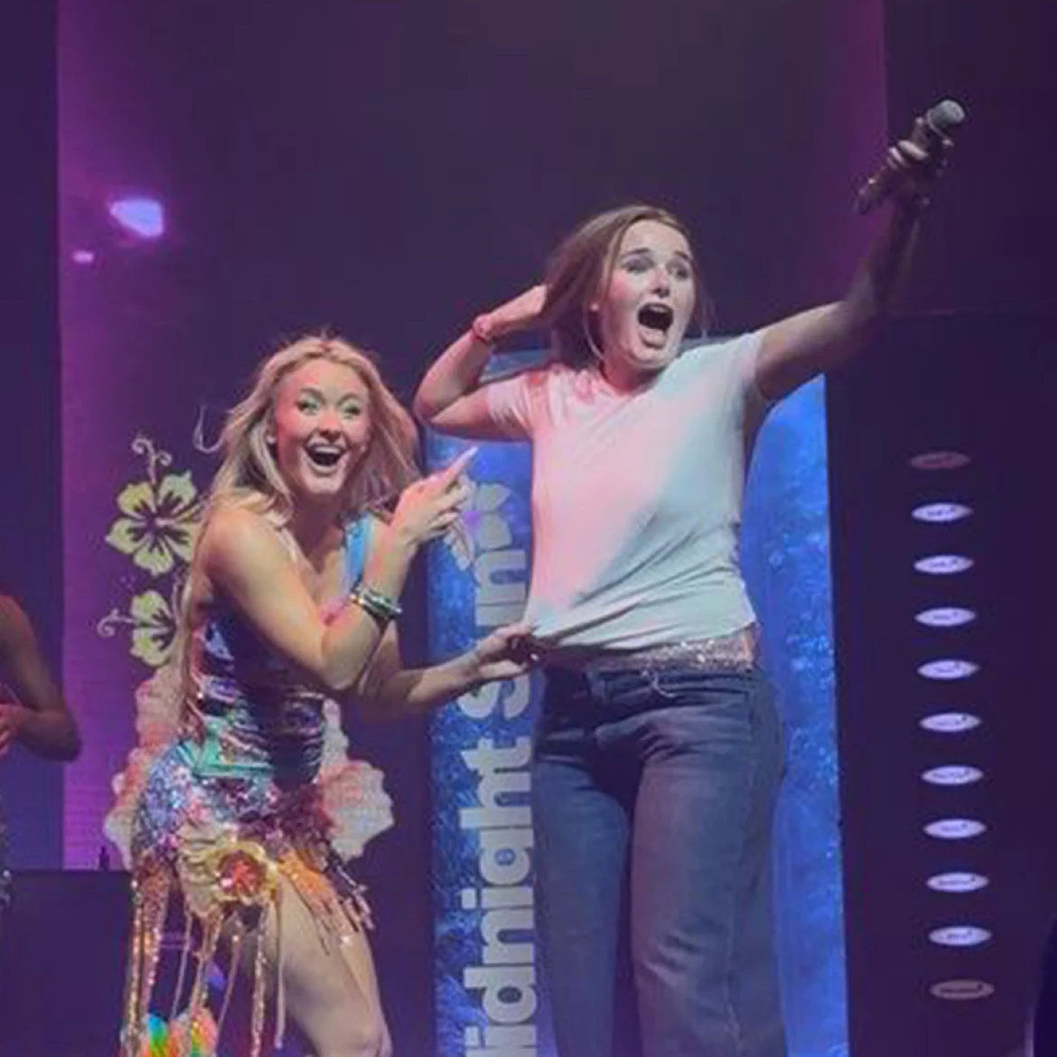 julia zara larsson dansen podium