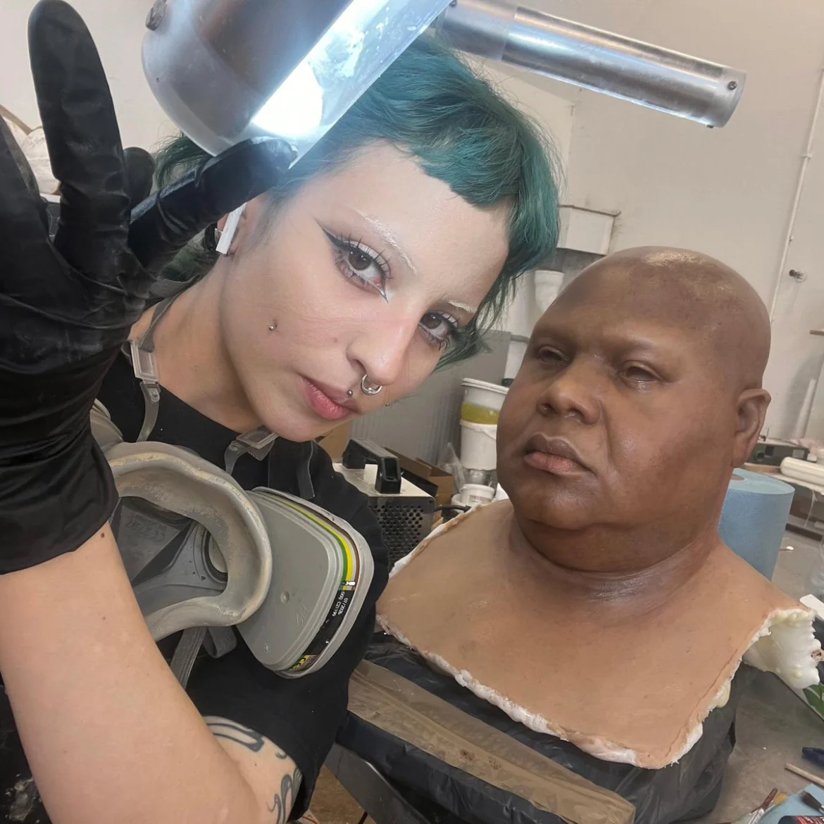 SFX make-upartist Luna maakt levensechte siliconen hoofden: 'Als het creepy voelt, is het niet af'