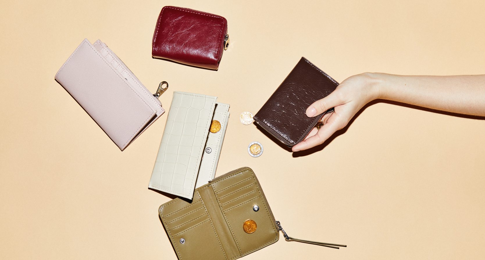 Portemonnee en geld.