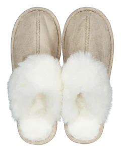 sloffen, pantoffels, warm, zacht, grijs, zeeman, beige