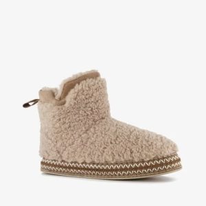 sloffen, pantoffels, warm, zacht, teddy, scapino