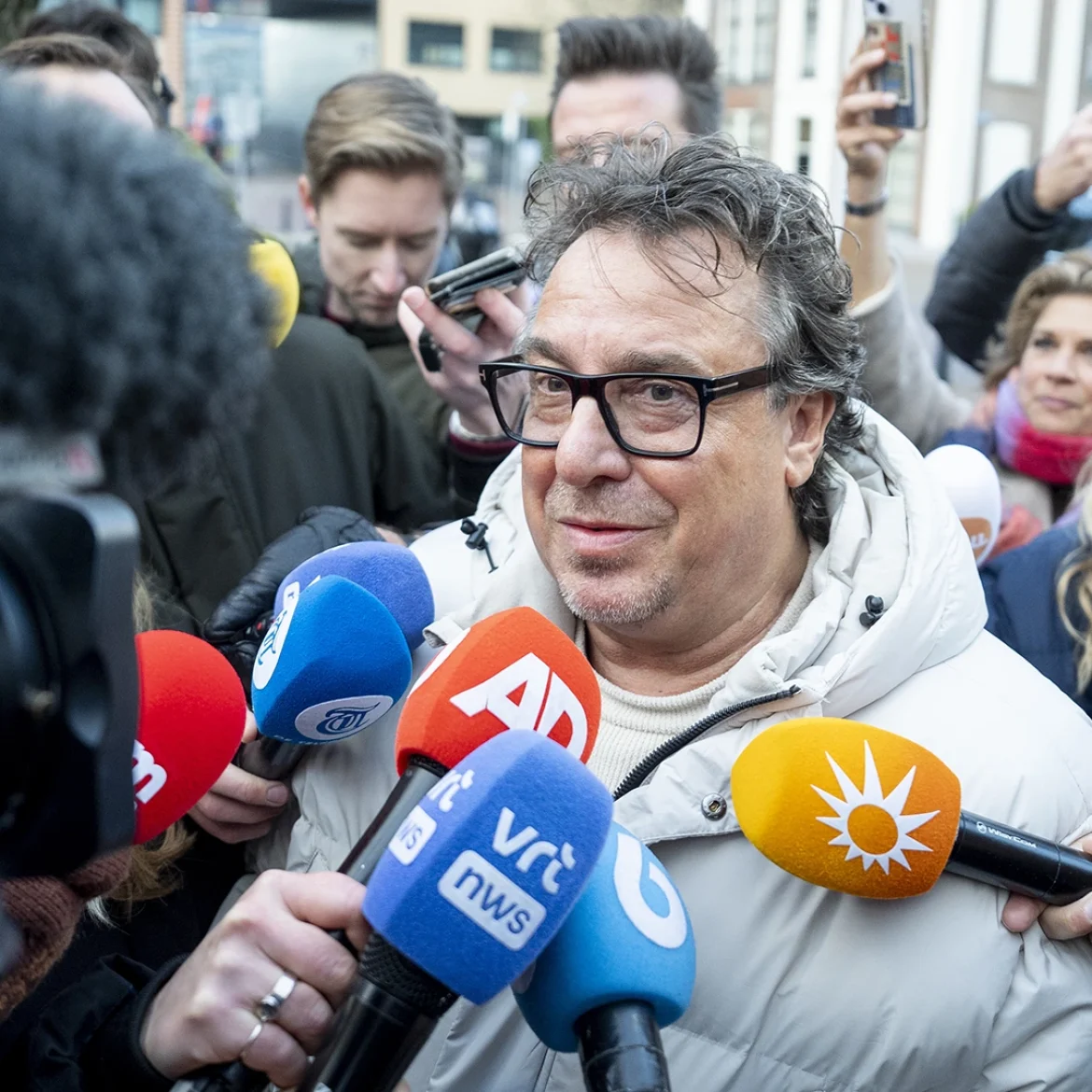 Marco Borsato voorafgaand aan de uitspraak in de rechtbank