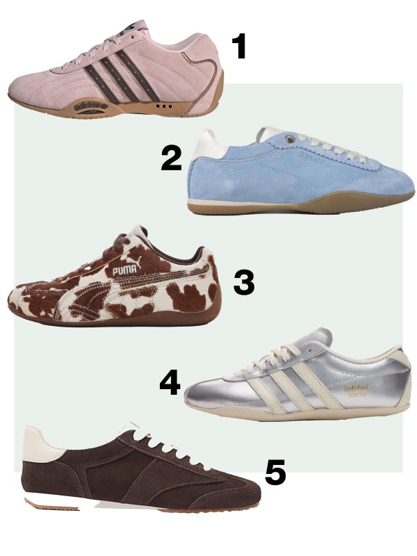 schoenentrends 2026, slanke sneakers