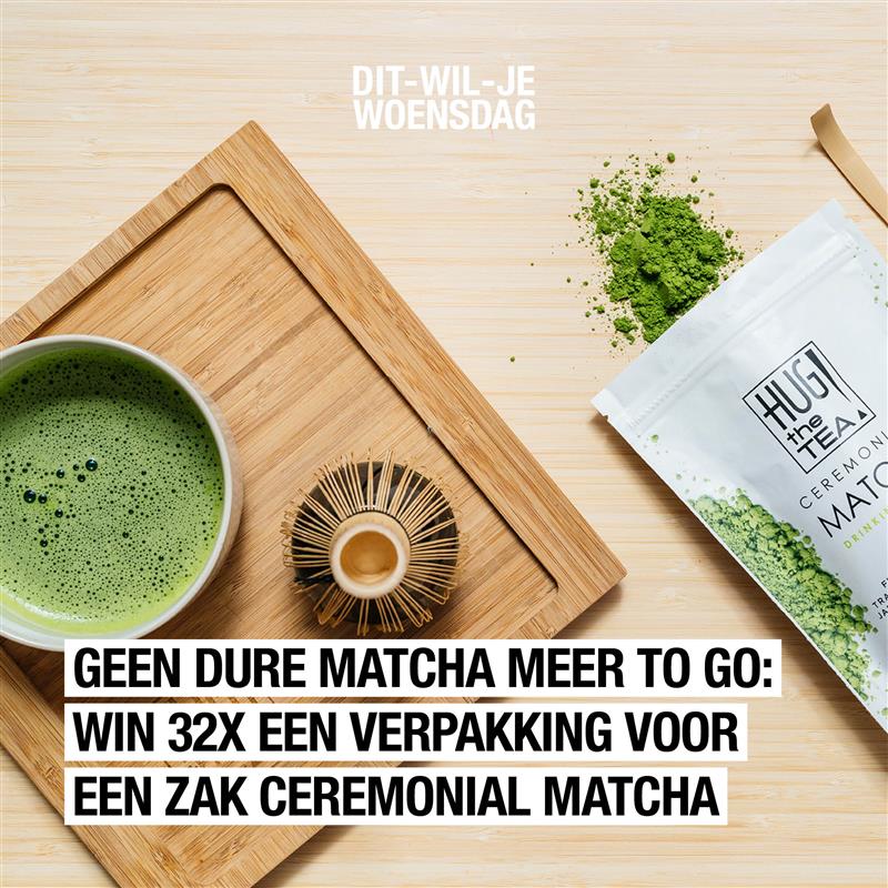 Green flag: we trakteren 32 x op een voorraad van het beste matchapoeder t.w.v. 29,95 euro