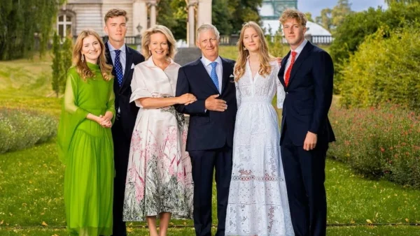 Kerstkaart Belgische koninklijke familie