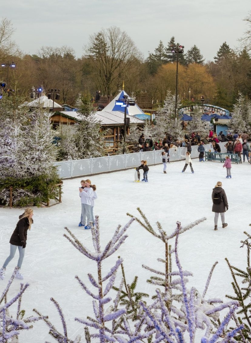 Uitjes kerstvakantie kinderen, illustratief beeld van schaatsbaan in de Efteling