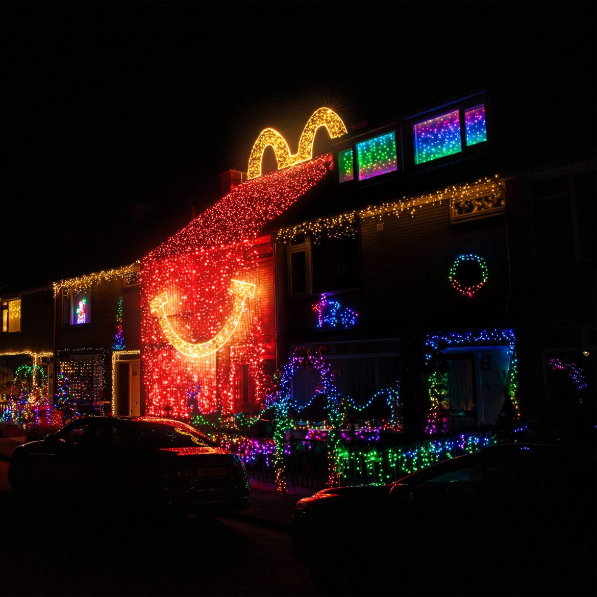 mc donalds, happy meal huis, arkel, kerst