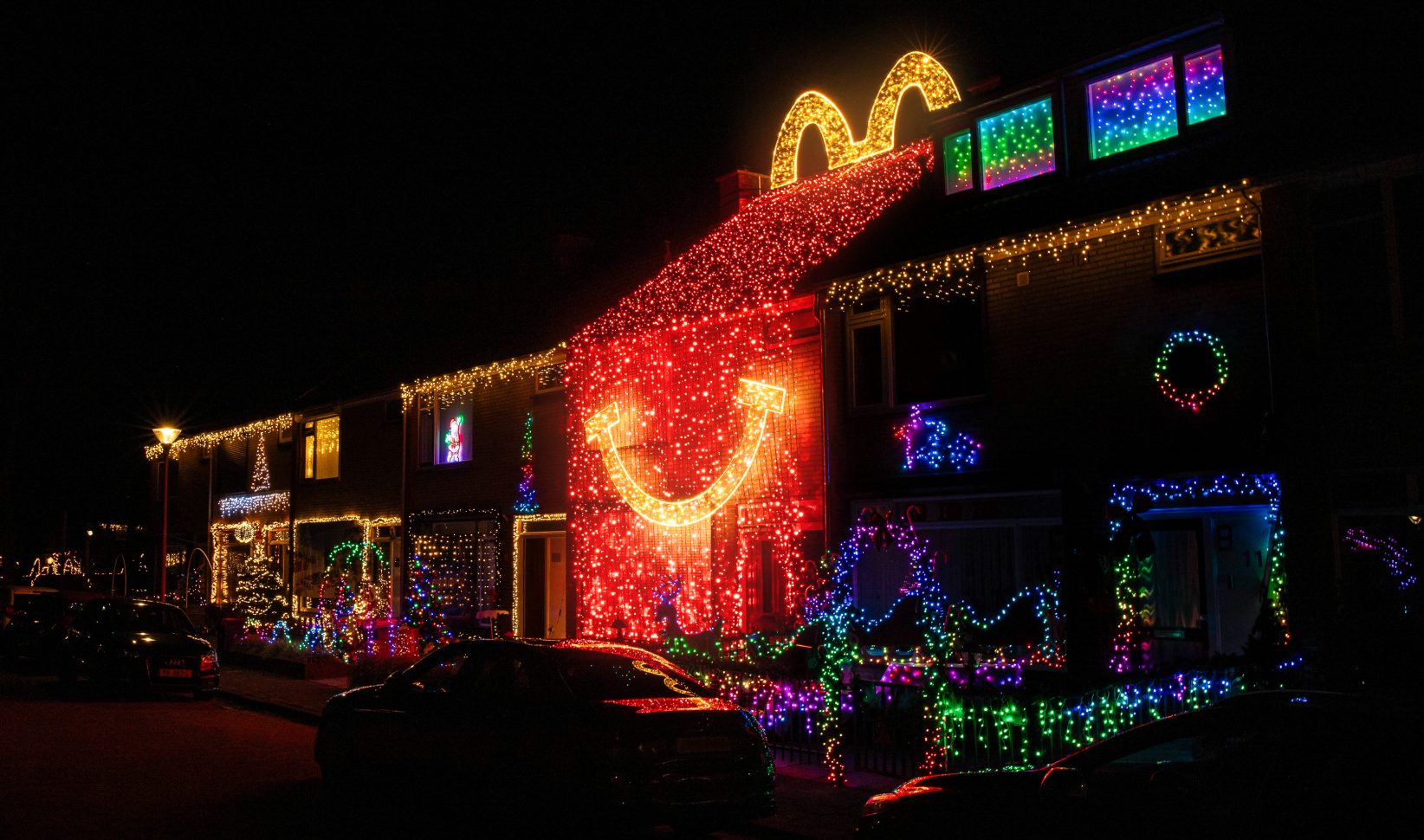 mc donalds, happy meal huis, arkel, kerst