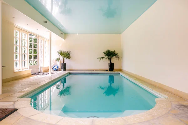 zwembad binnen villa in velp