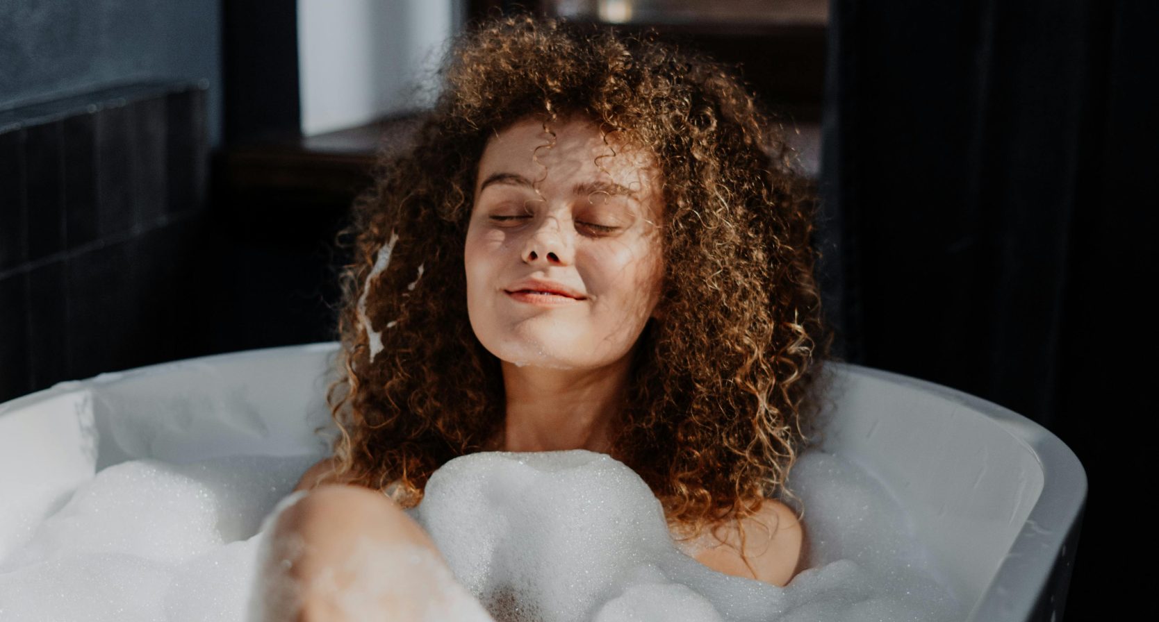 Vrouw in bad