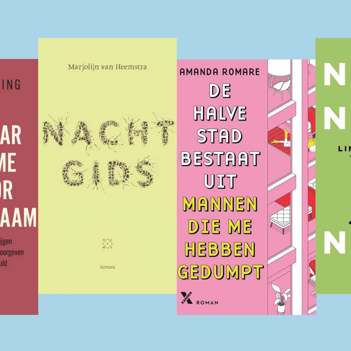 Collage boeken die je niet mag missen in 2025 volgens LINDA.