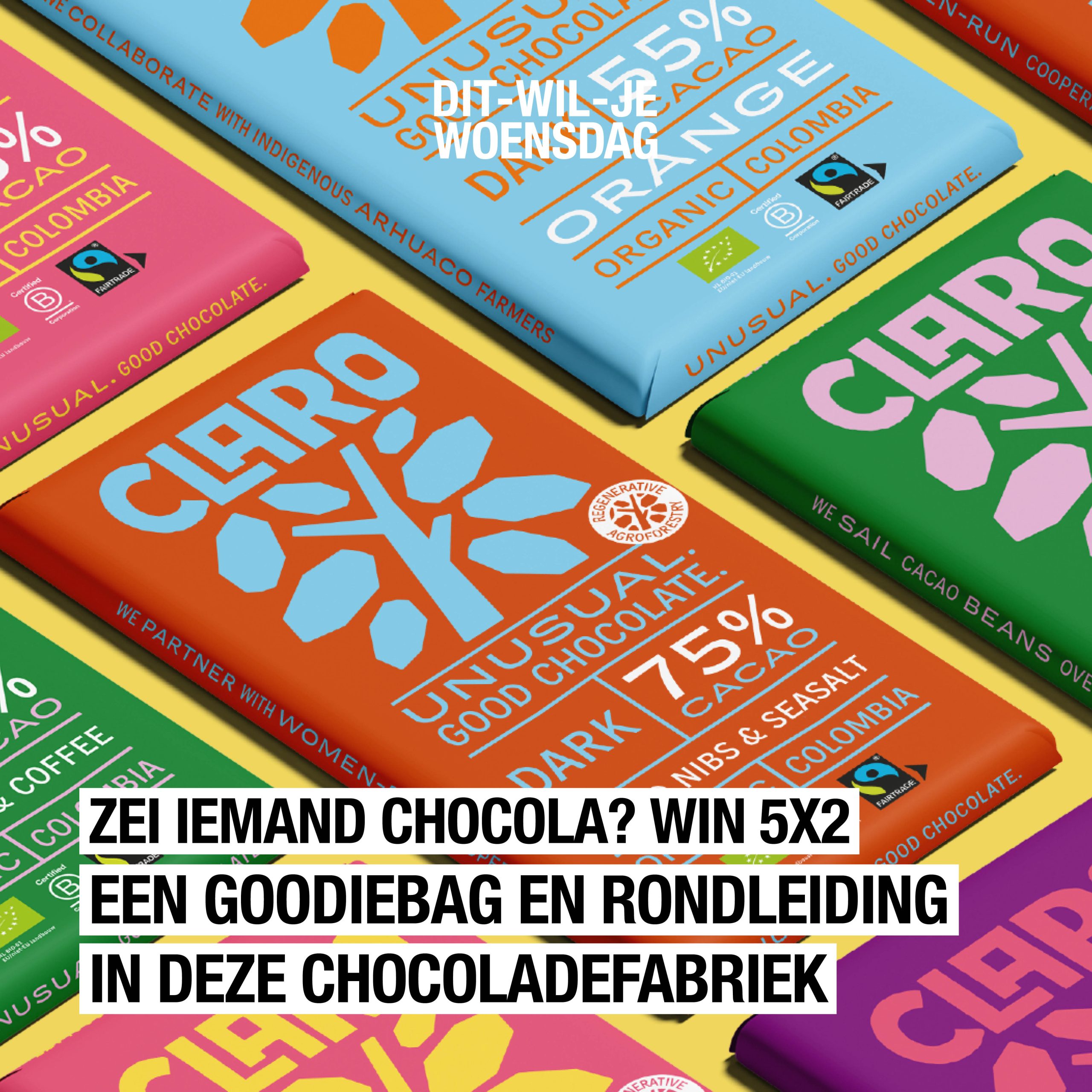 Om je vingers bij af te likken: maak 5x kans op een rondleiding door een chocoladefabriek in Amsterdam