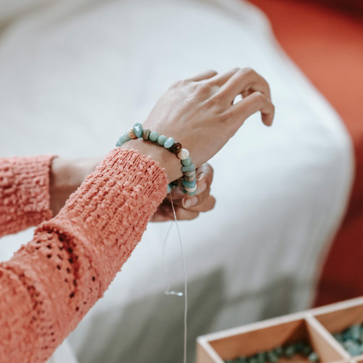 armband bij jezelf om doen