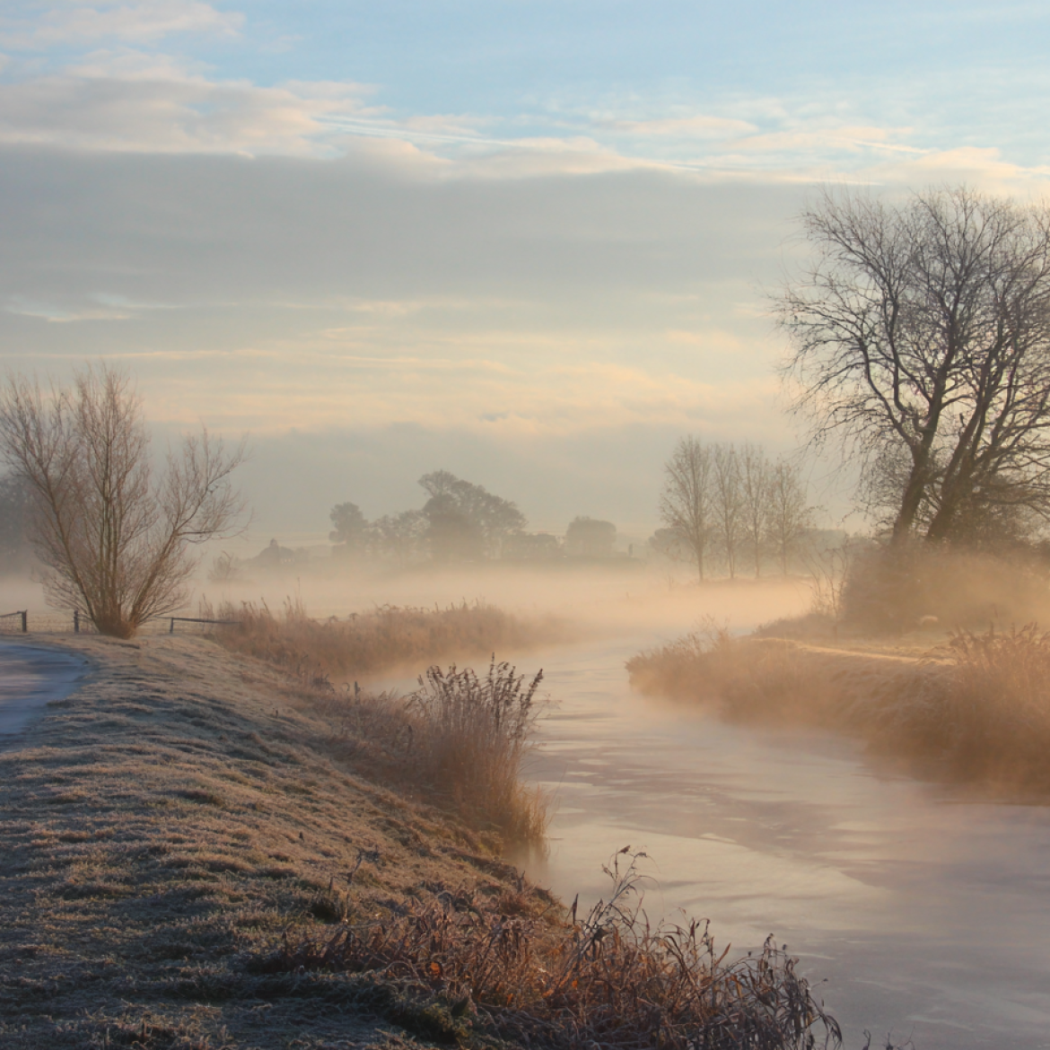 mist in Nederland, code geel