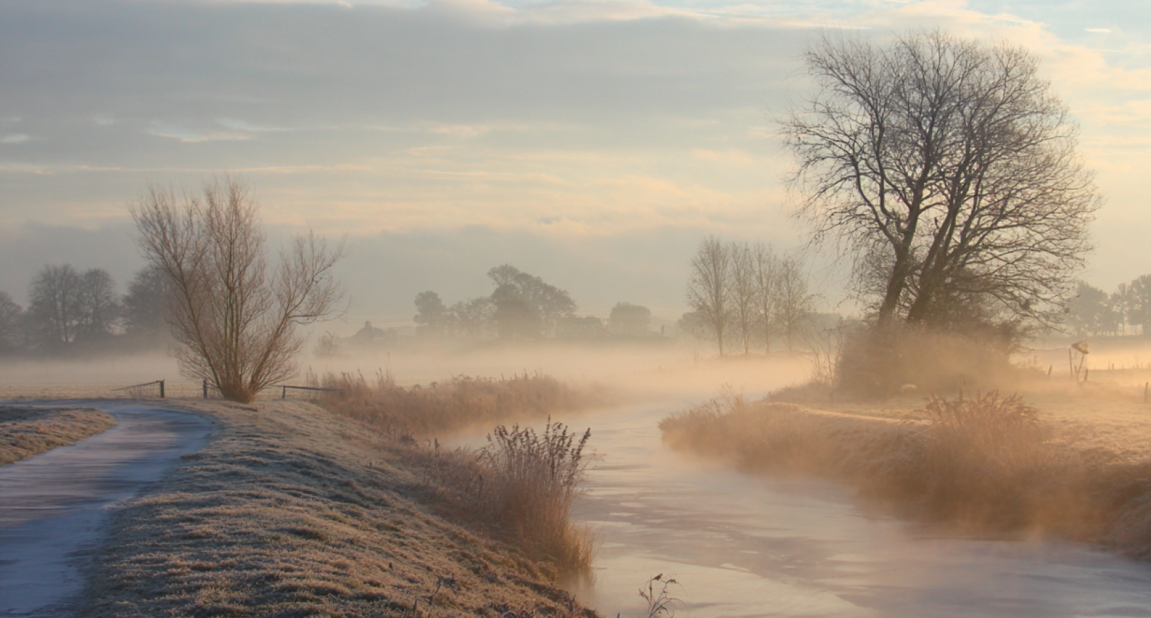mist in Nederland, code geel