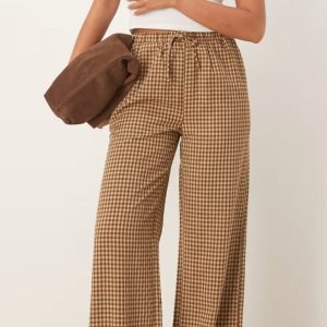 broek met ruitenprint