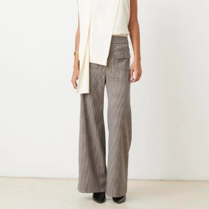 broek met ruitenprint