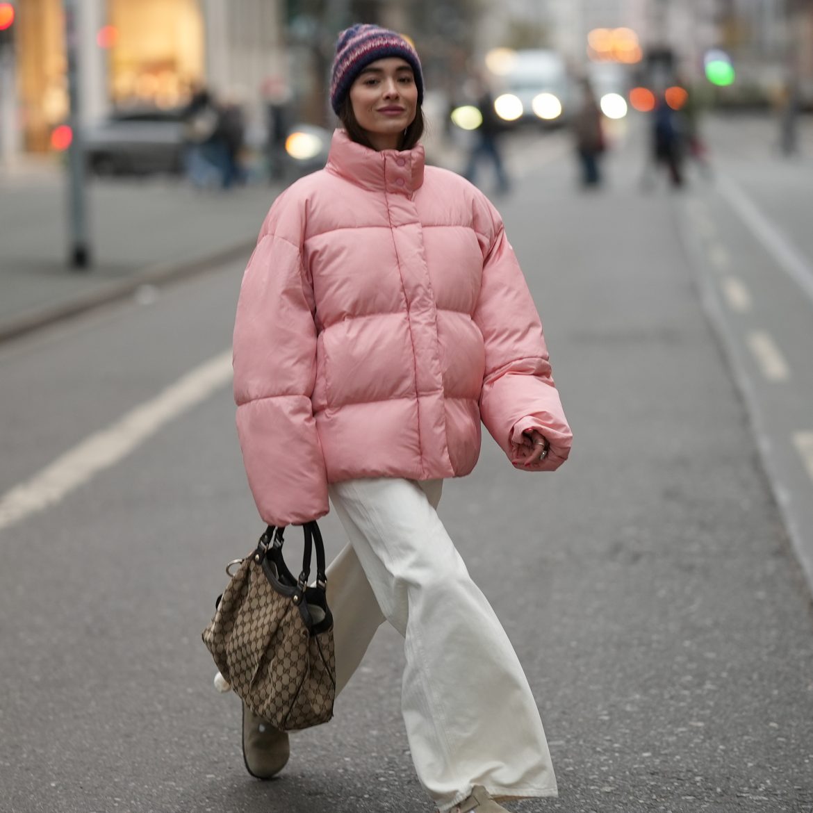 winterjas, roze, sale, streetstyle
