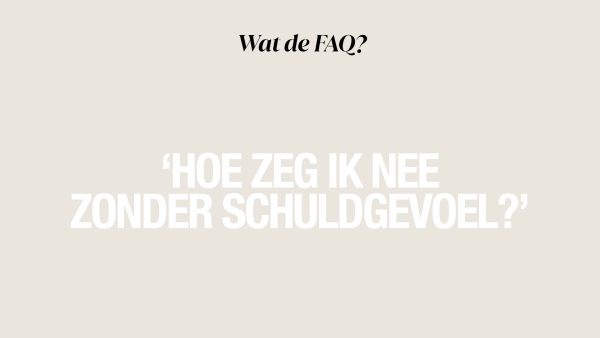 nee schuldgevoel