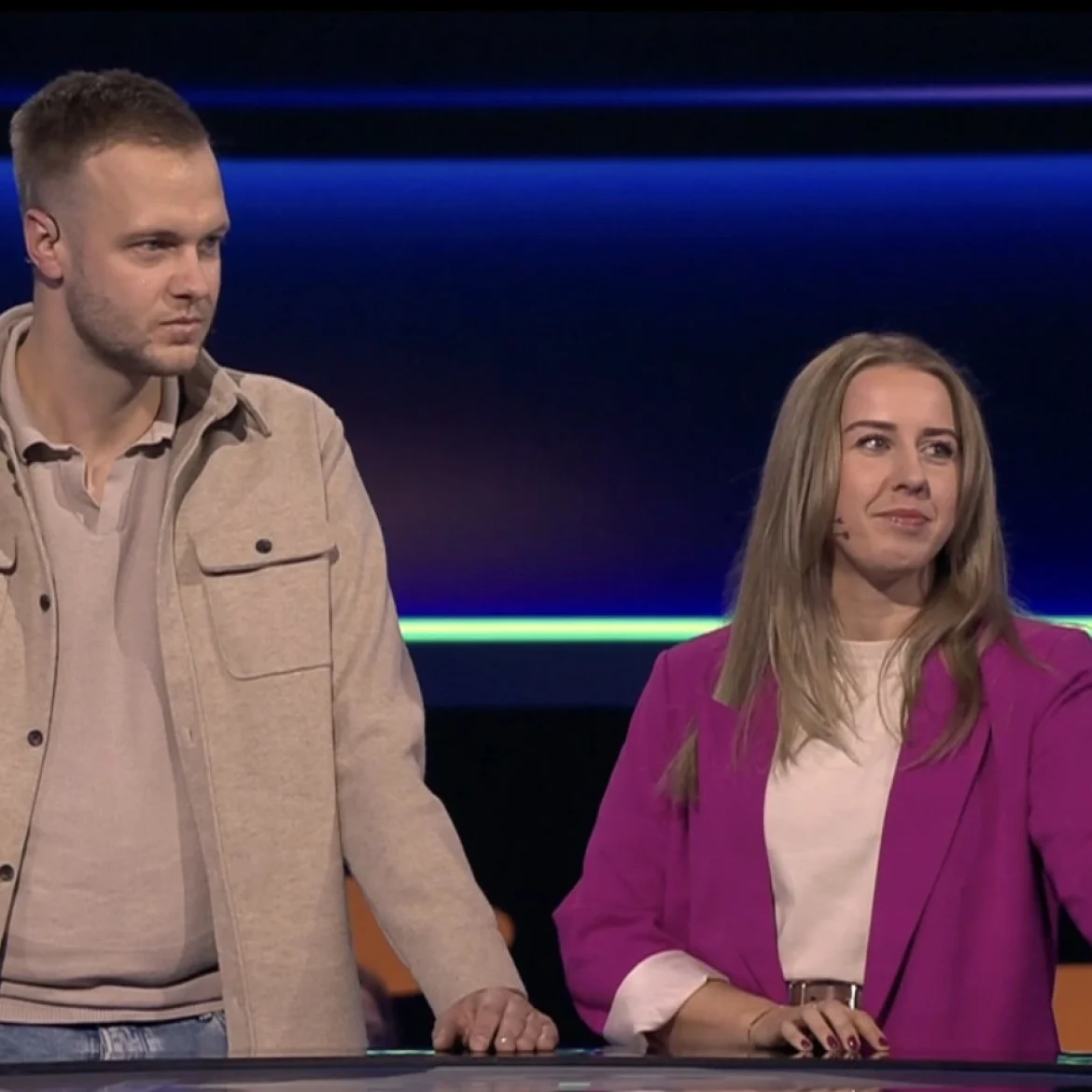 In 'Postcode Loterij In de ring' strijden Nienke en Pim uit Oldenzaal om 50.000 euro, tegen 100 outsiders.