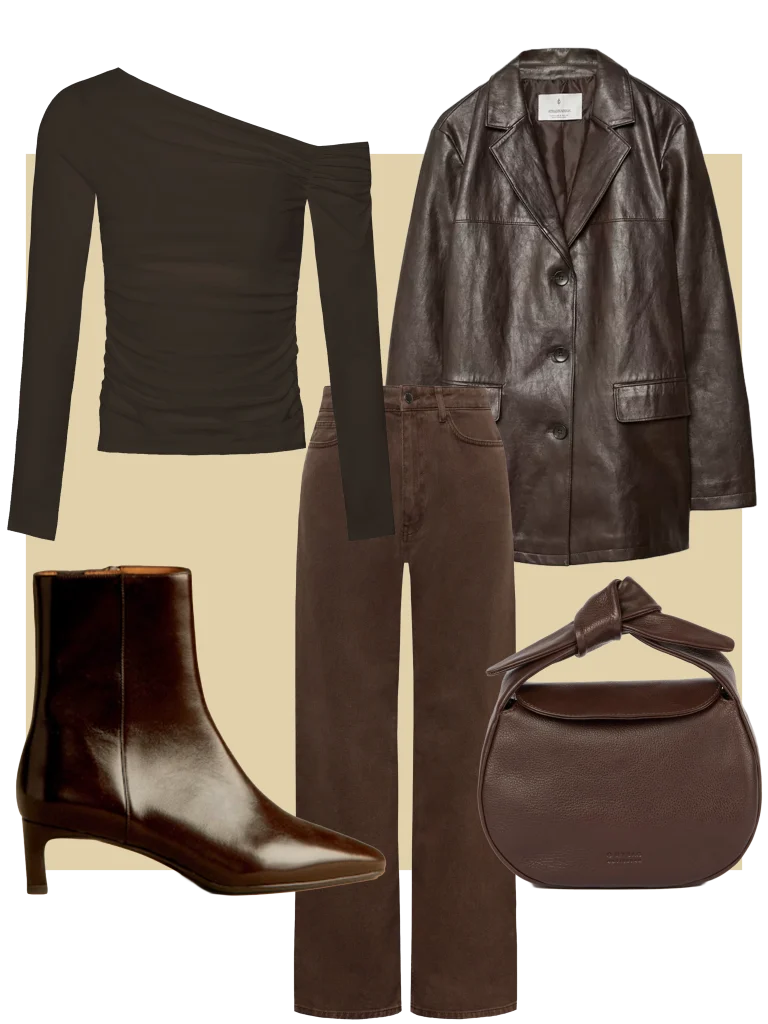 Outfit met bruine jeans