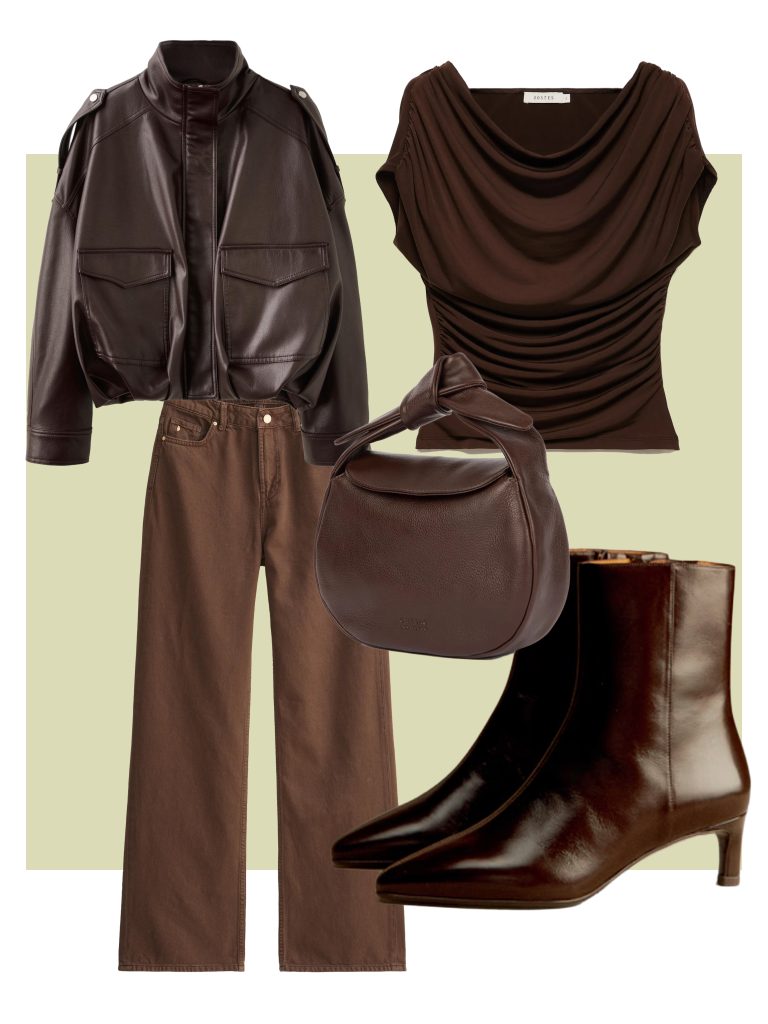 Outfit bruine jeans