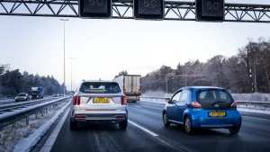 IJzel in Groningen, illustratief beeld van een snelweg