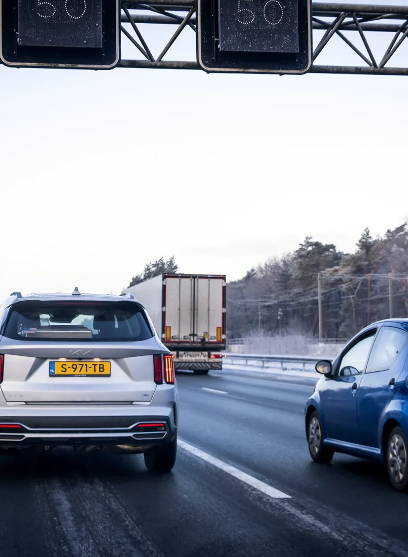 IJzel in Groningen, illustratief beeld van een snelweg