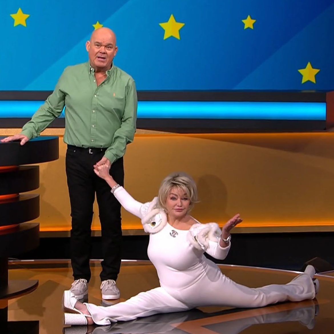 Marjan Strijbosch doet de spagaat in 'Ranking the Stars'