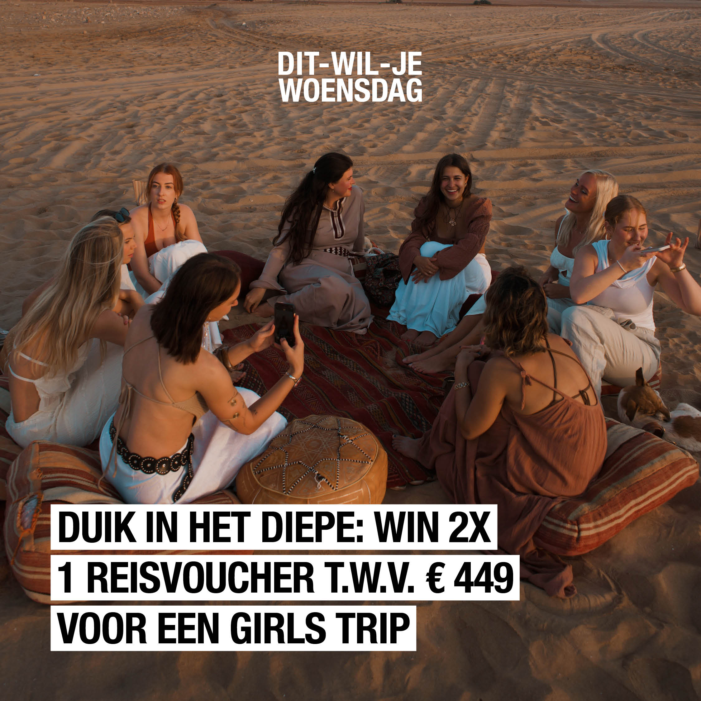 Girls trip incoming: win een reischeque van 449 euro voor een ultieme getaway met meiden van over de hele wereld
