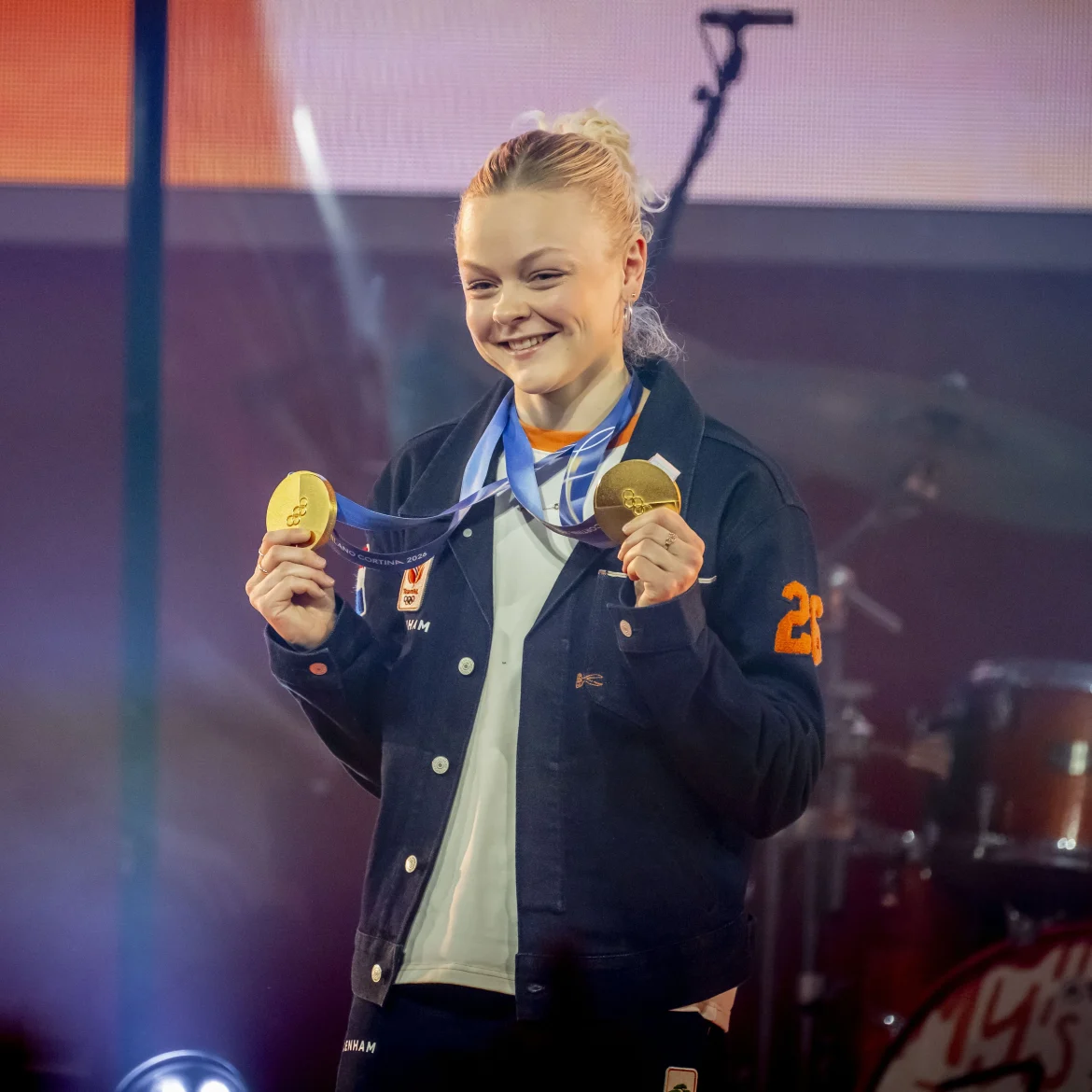 Xandra Veldeboer met twee gouden medailles