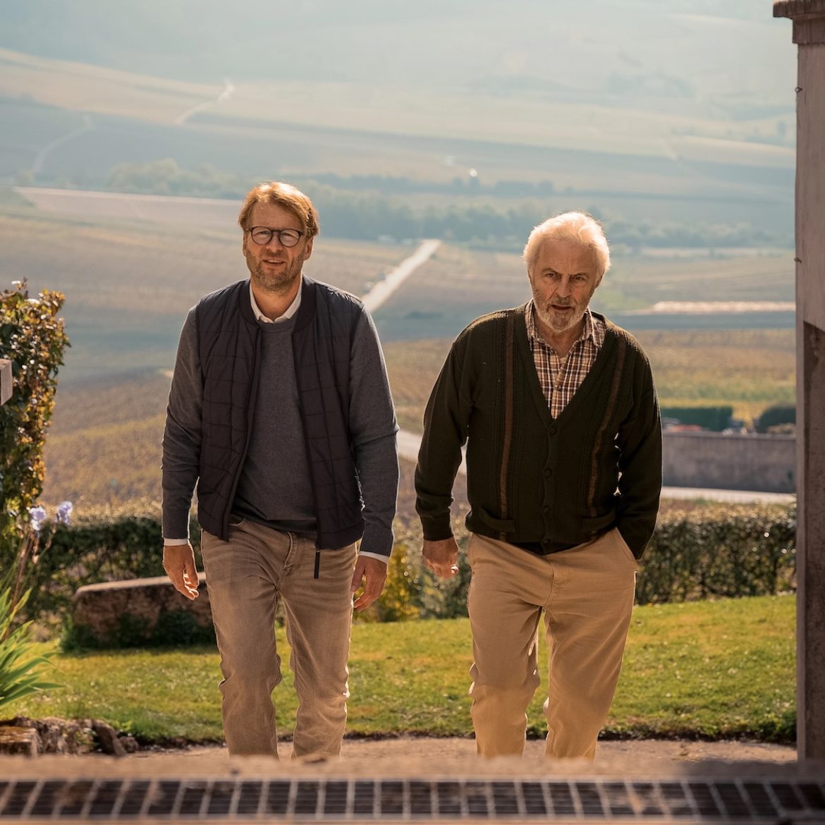 Leo Alkemade met Huub Stapel in de film Champagne