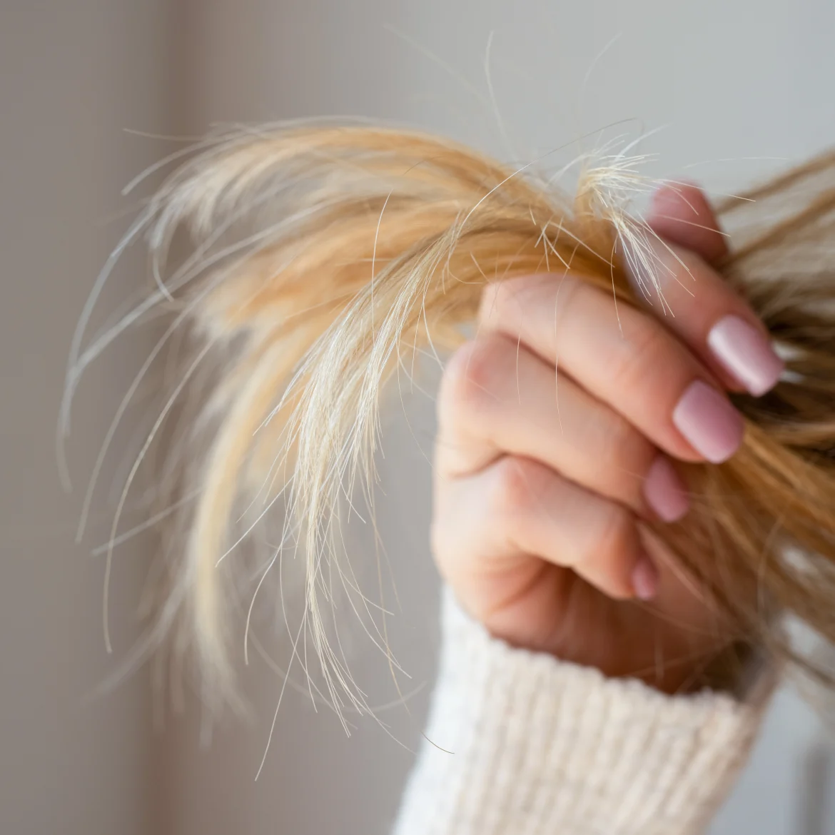 Vrouw met statisch haar