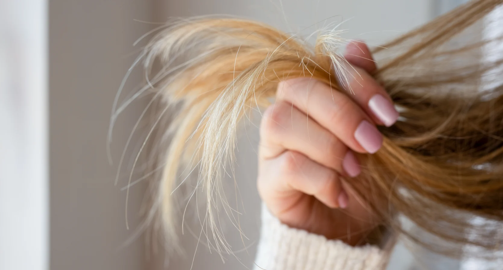 Vrouw met statisch haar