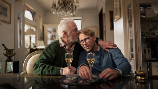 Huub Stapel met Leo Alkemade