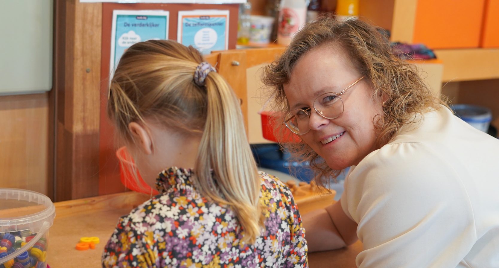 Ingrid Derks werd op latere leeftijd kleuterjuf