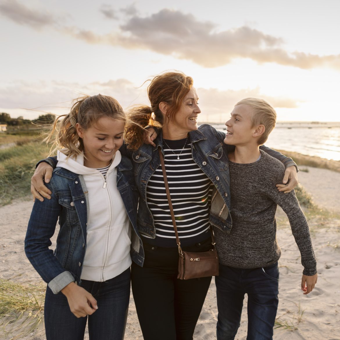 moeder puber kinderen dagje weg