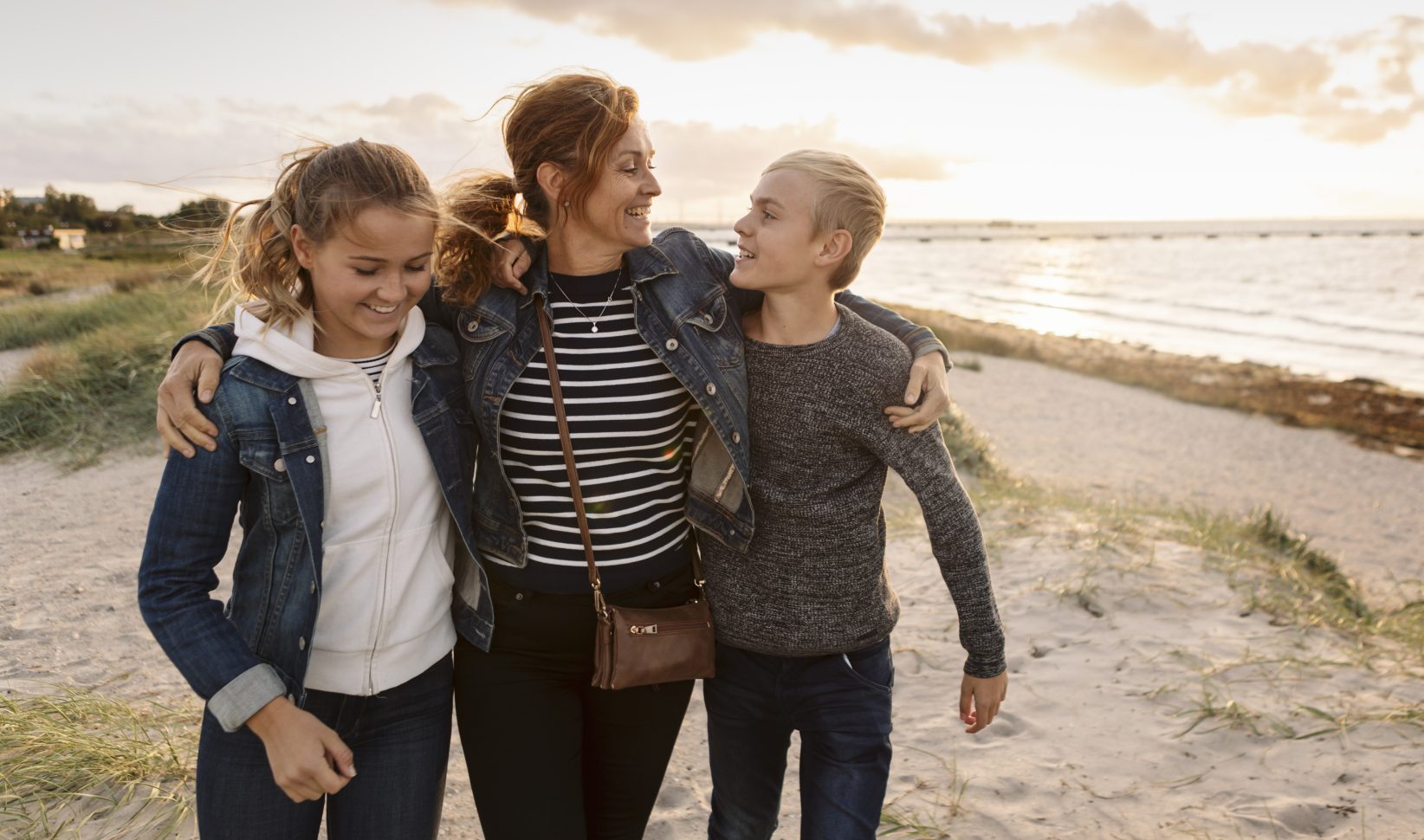 moeder puber kinderen dagje weg