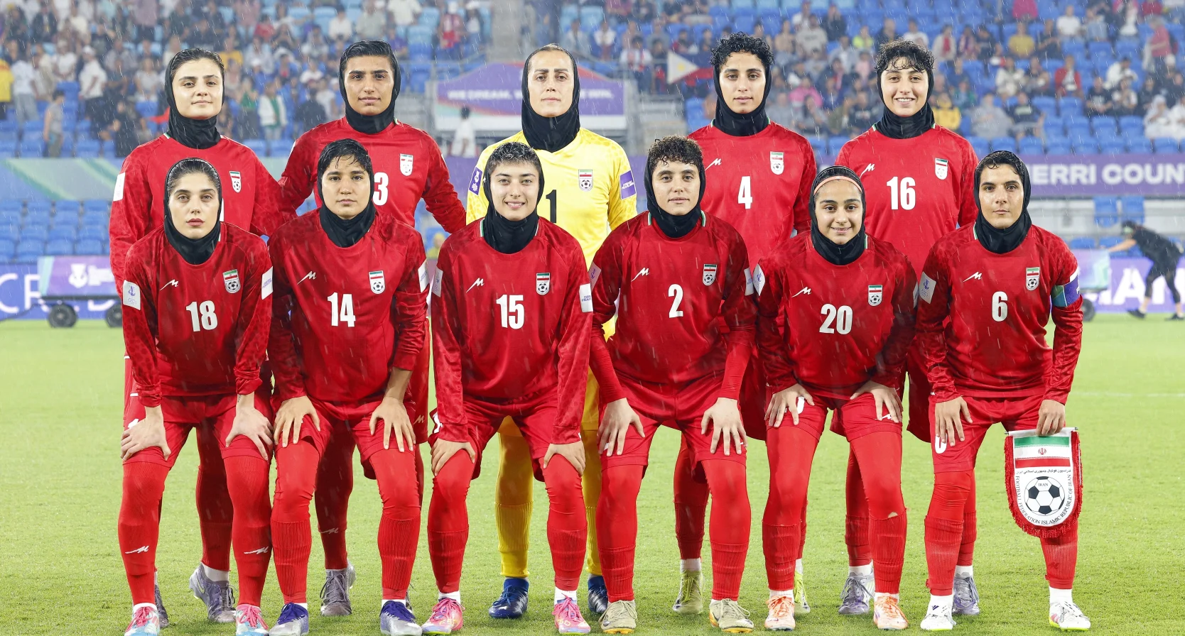 zorgen Iraanse voetbalsters