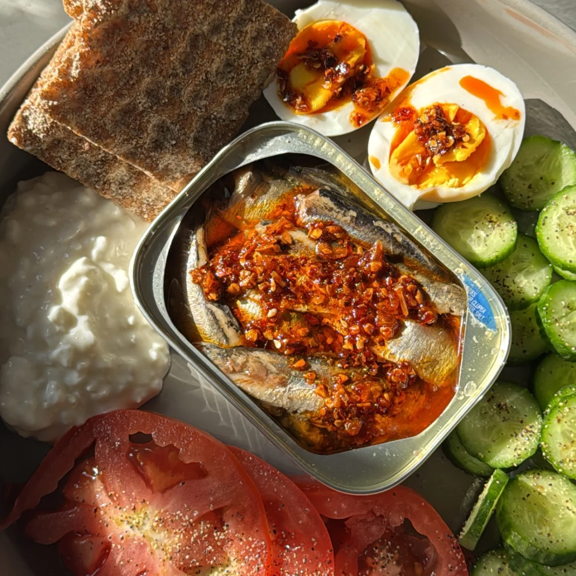 Vette vis glass skin TikTok sardines