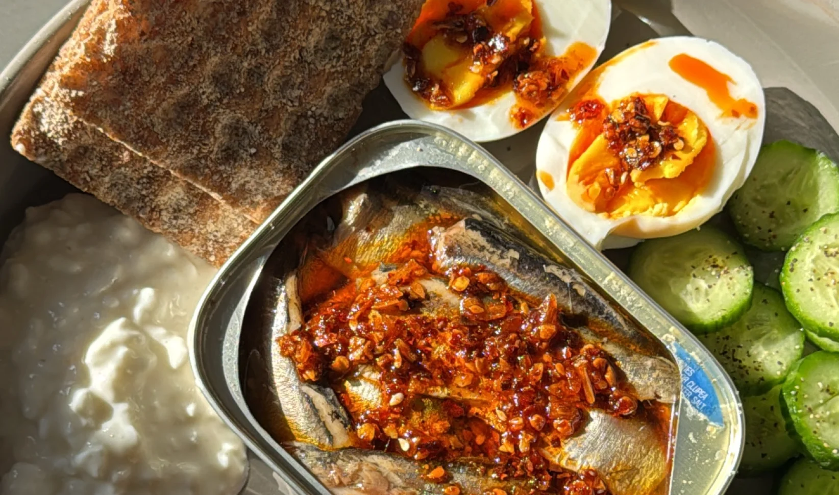 Vette vis glass skin TikTok sardines