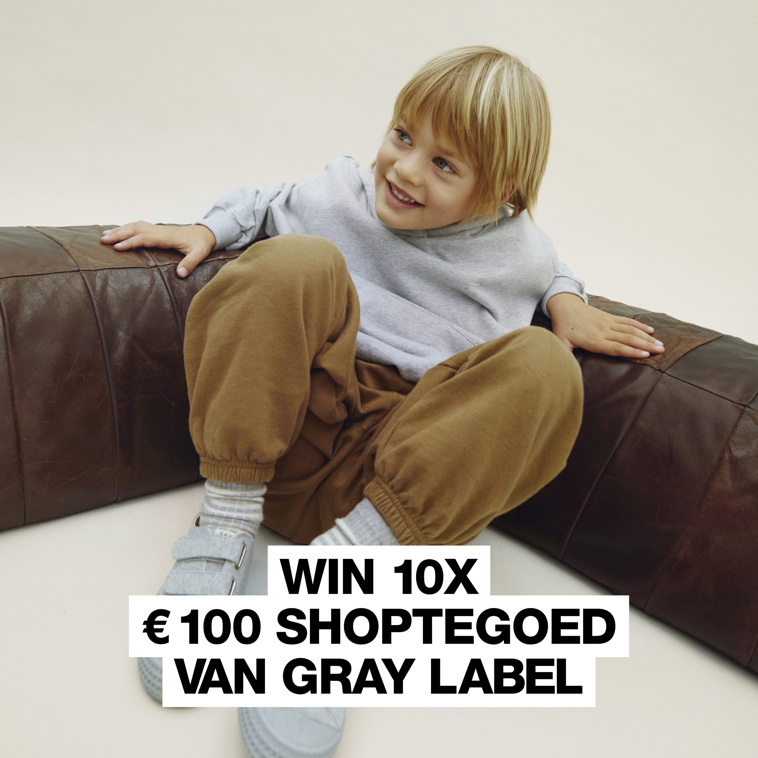 Mooie basics voor jou én je kind: maak 10 x kans op €100 shoptegoed van het luxe kledingmerk Gray Label
