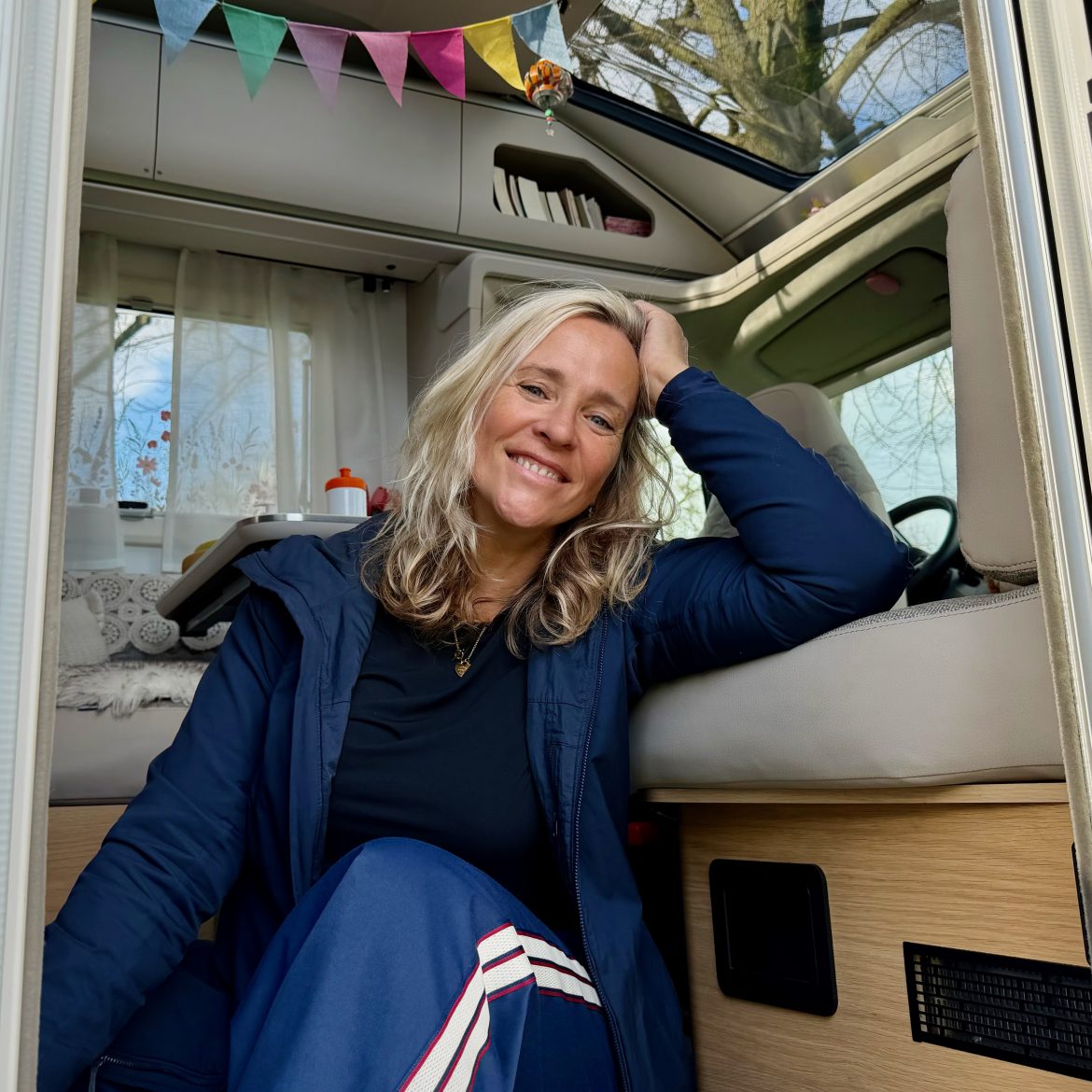 Yvette woont in haar camper