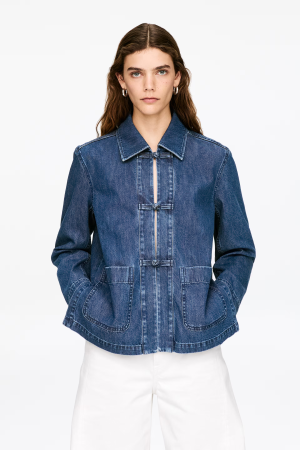 Denim blouse van Arket