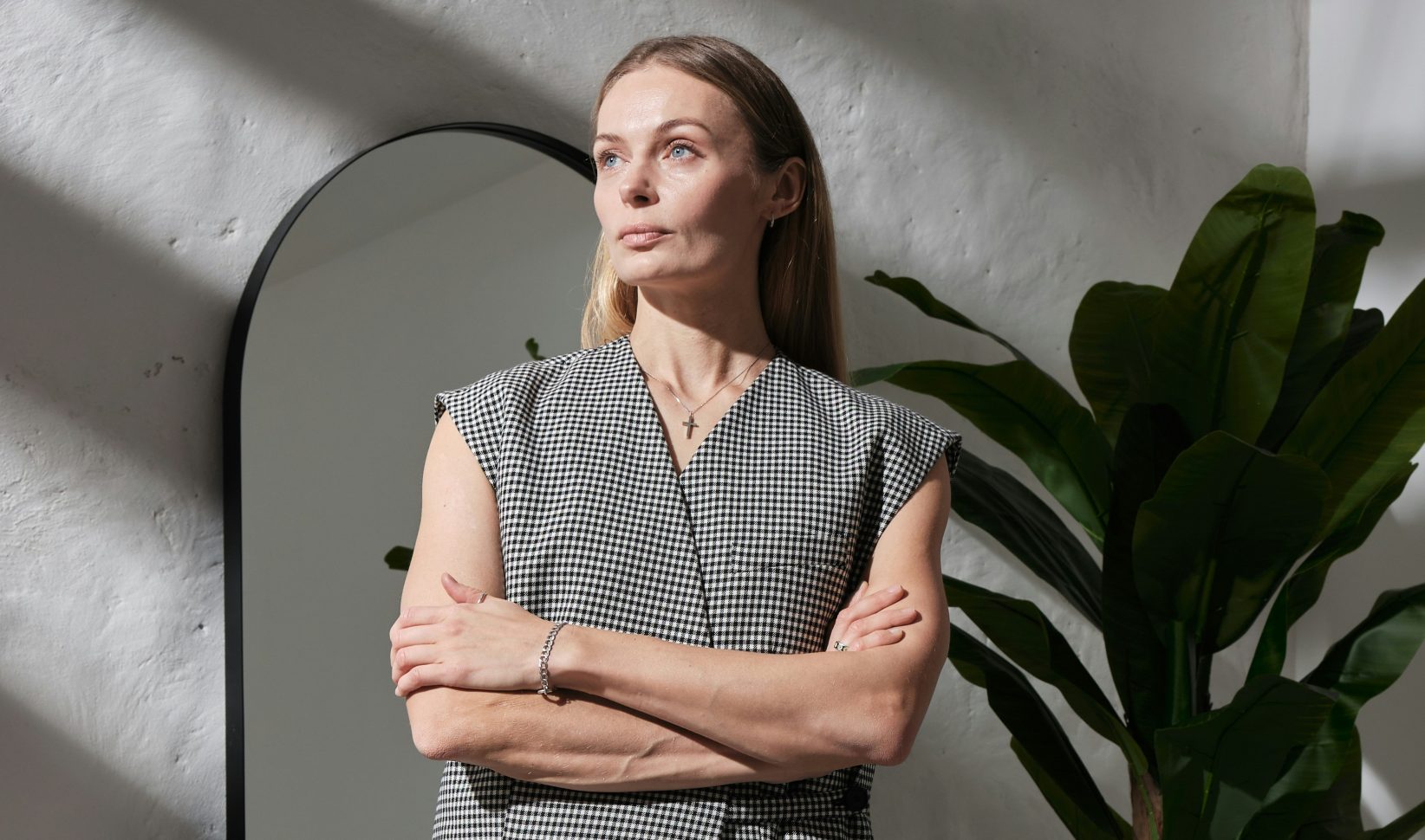 vrouw, pak, ondernemer